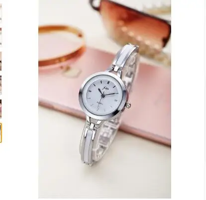 silver Новые модные часы со стразами женские роскошные брендовые дамские часы из нержавеющей стали Кварцевые часы reloj mujer Часы - Цвет: silver