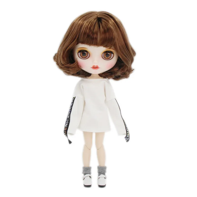 Кукла Blyth ICY DBS для серии № BL9158 кукла из коричневых волос с отверстиями рта и