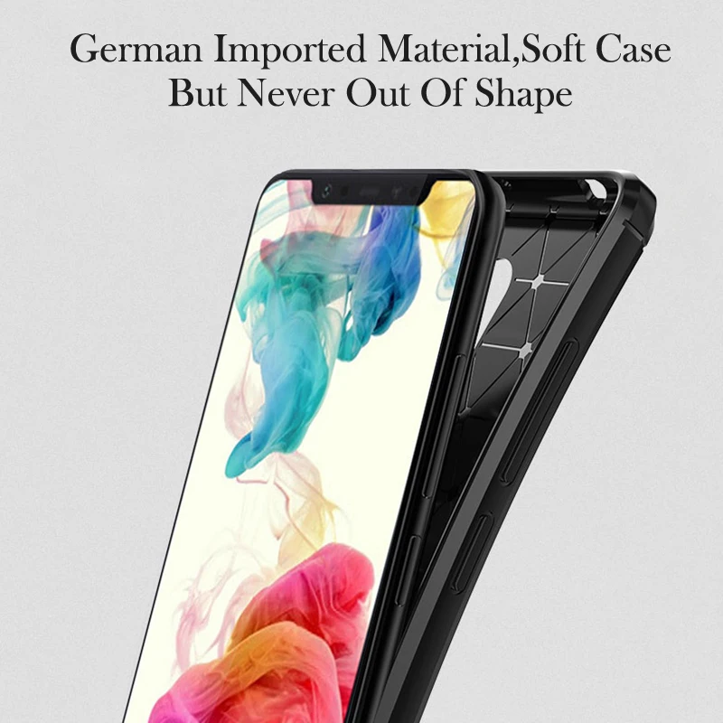 Силиконовый чехол из углеродного волокна для Redmi Note 7 6 5 4 Pro 5A Prime Cover S2 Y1 Lite 4X 6A