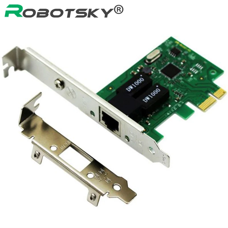 1000 Мбит/с Gigabit Ethernet PCI Express E сетевая карта 10/100/1000 м RJ 45 RJ45 сетевой адаптер конвертер