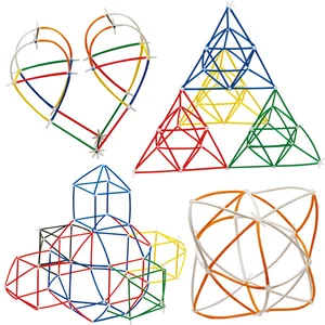 284 шт. 4D творческий комплект игрушечный конструктор Сделай Сам сборные строительные блоки Пластик Красочные образования соломы борьба вставленные блок TY0053