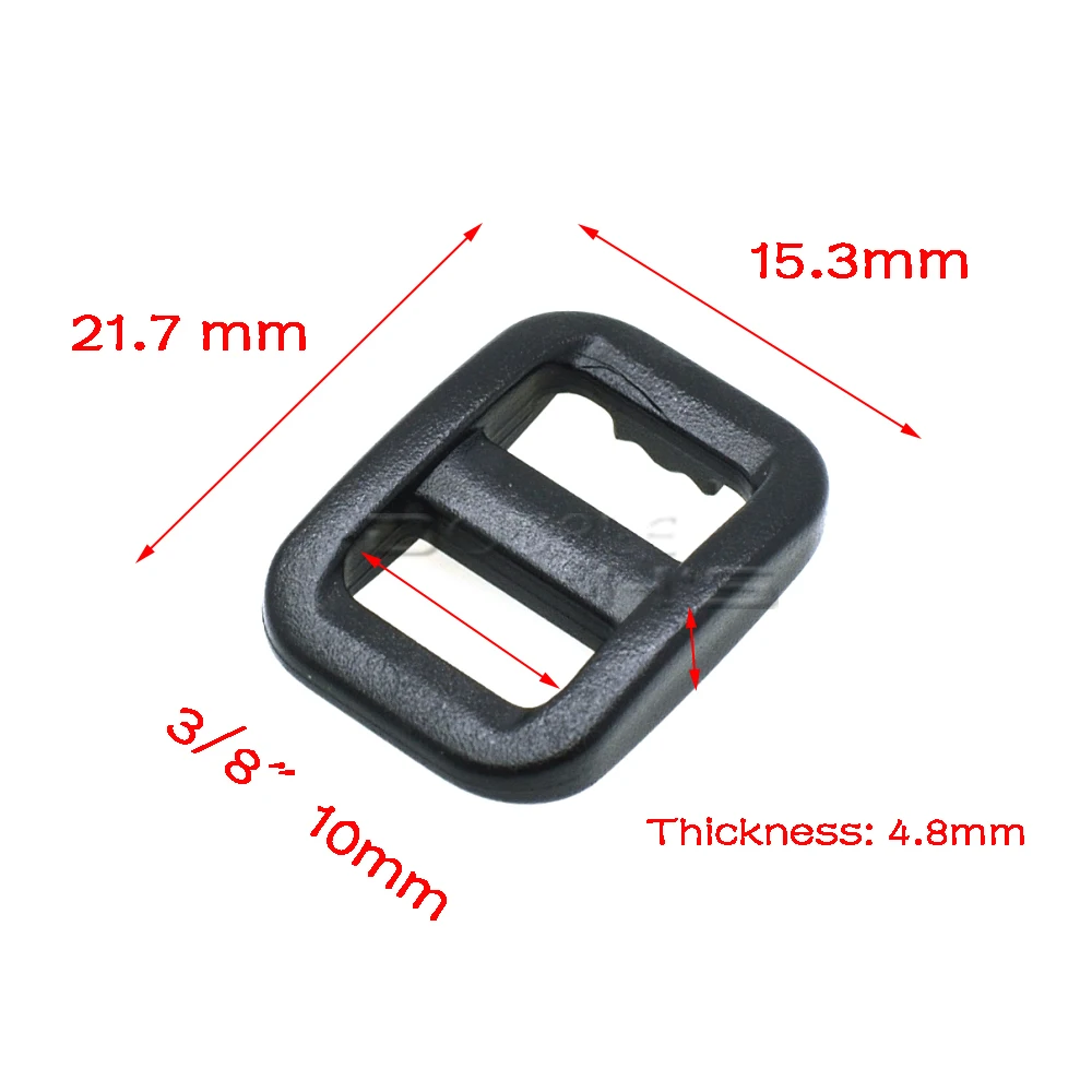 Пластиковый слайдер Tri Glide регулировать пряжки более широкий стиль лямки рюкзака