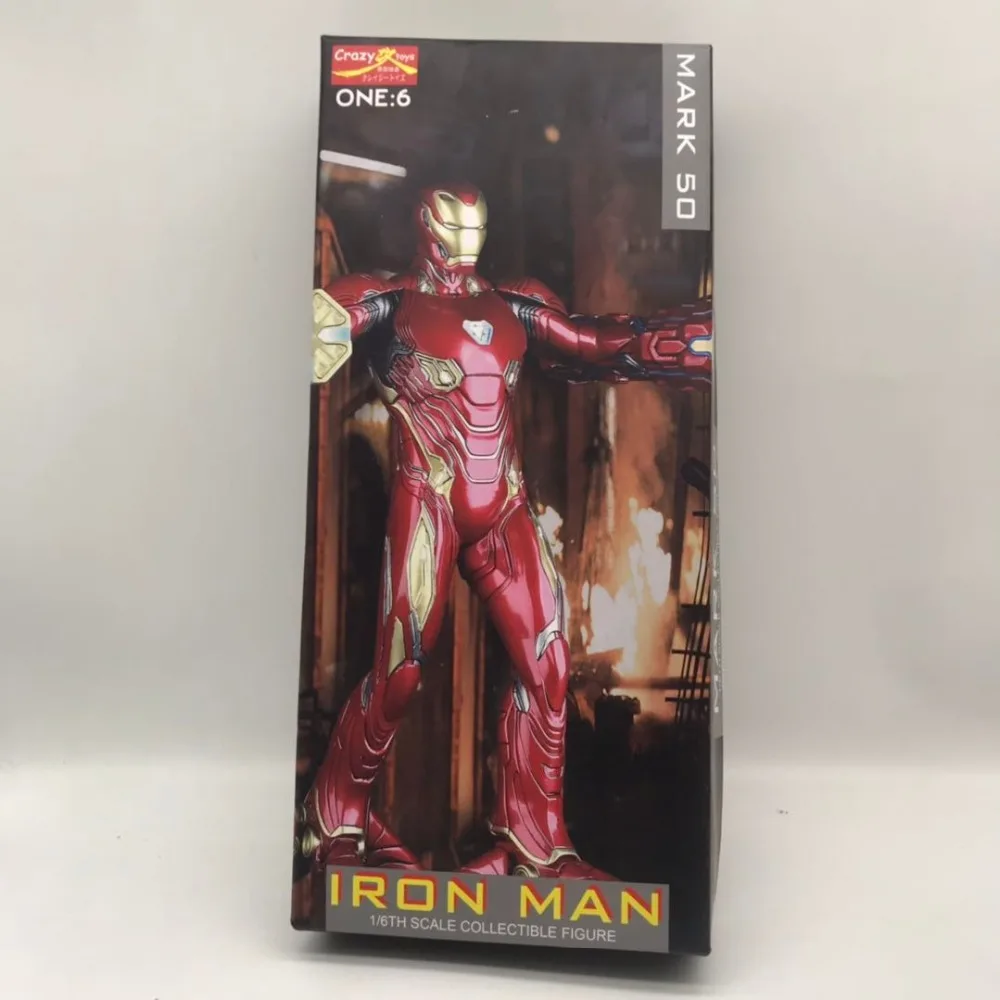 Crazy toys Mark 50 Iron Man 1/6th scale collectible mk50 Ironman figure PVC Action Figure Collectible Model Toys Doll Gift