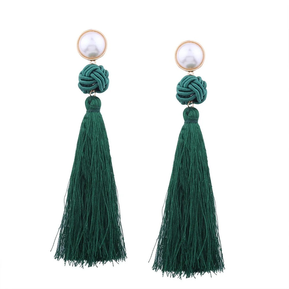 Sunarry 2018 New Chinese Style Tassel Earrings Multicolor Silk Fabric Long Drop Dangle For Women Jewelry | Украшения и аксессуары