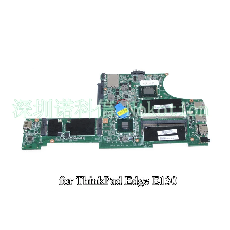 

NOKOTION FRU 04Y1362 DA0LI2MB8F0 For Lenovo Thinkpad Edge E130 X131E laptop motherboard SR0U4 i3-2375M