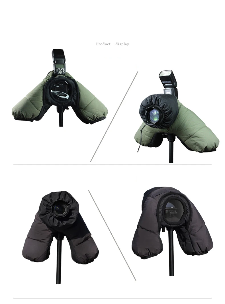 Roadfisher толстый теплый Coldproof водонепроницаемый Зимний защитный чехол для камеры чехол для Canon Nikon sony DSLR SLR