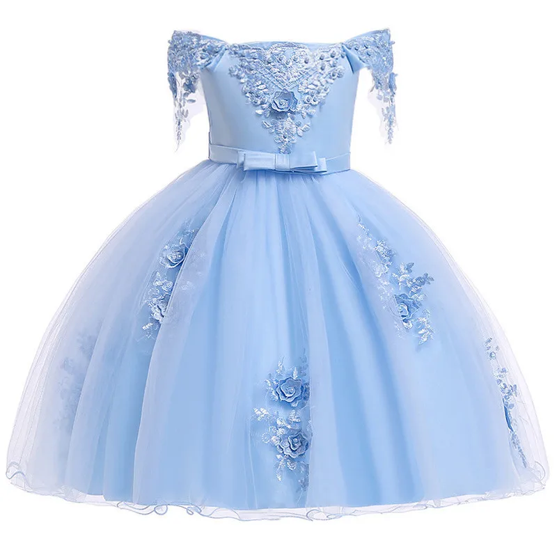 

Children Girls Sleeveless Princess Dresses Kids Bow Tutu Dress Clothes Girls Party Prom Wedding Clothing 2 4 6 8 10 Years