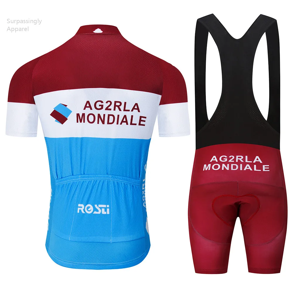 2019 Синяя команда AG2R Велоспорт Джерси велосипедный комплект MTB Ropa Ciclismo мужская