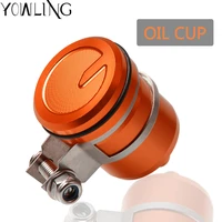 for 125 390 2017 2018 125 390 950 sm motorcycle cnc brake fluid reservoir clutch tank round oil fluid cup