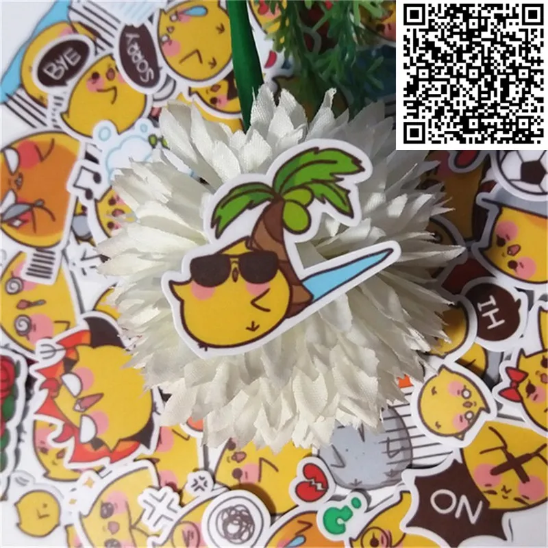 40 pcs Chick life story Waterproof Cap Creative Sticker For Skateboard Laptop Luggage Phone Styling Home Toy cartoon Stickers | Игрушки и