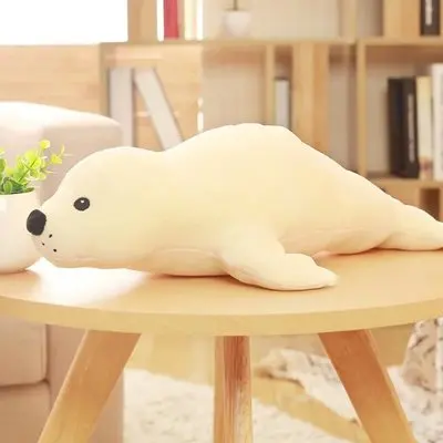 

large 120cm lovely cartoon seal plush toy down cotton very soft doll comfortable hugging pillow birthday gift s2349