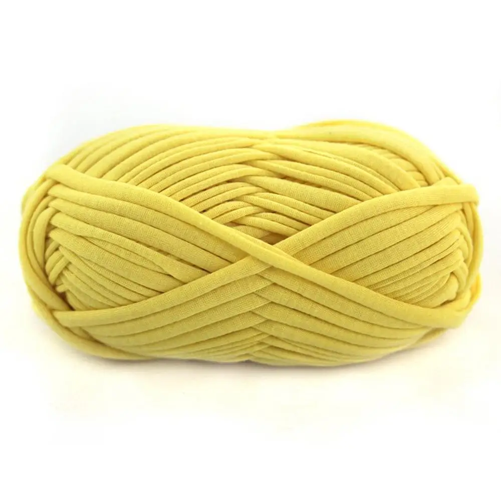Yellow 17 видов цветов DIY вязание крючком ткань ковры Yarm хлопок шерсть вязание пункт ручной вязки Толстая вязаная корзина ручной работы игрушки-одеяла - Цвет: Yellow