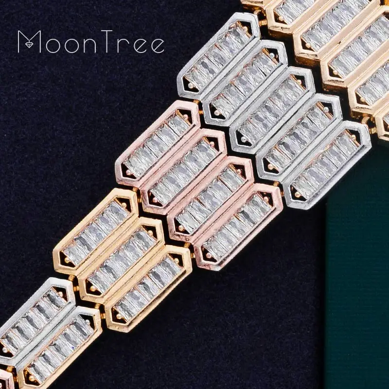 MoonTree специальная форма роскошный Shing AAA кубический Zriconia медь регулируемый