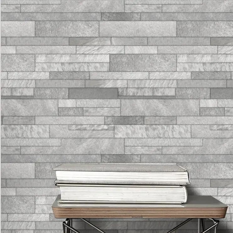 Free Shipping Creative 3D Faux Horse Leather Design Wallpaper Roll /Fashion home decor Wall paper / Living Room papel pared |