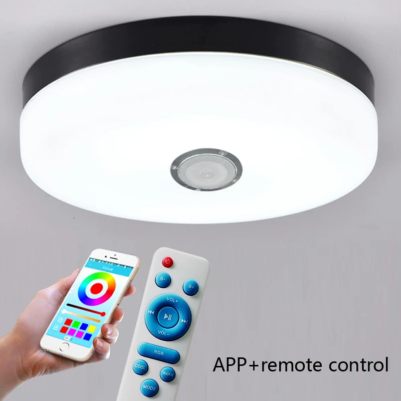 Современный ультра тонкий светодиодный потолочный светильник RGB с регулируемой
