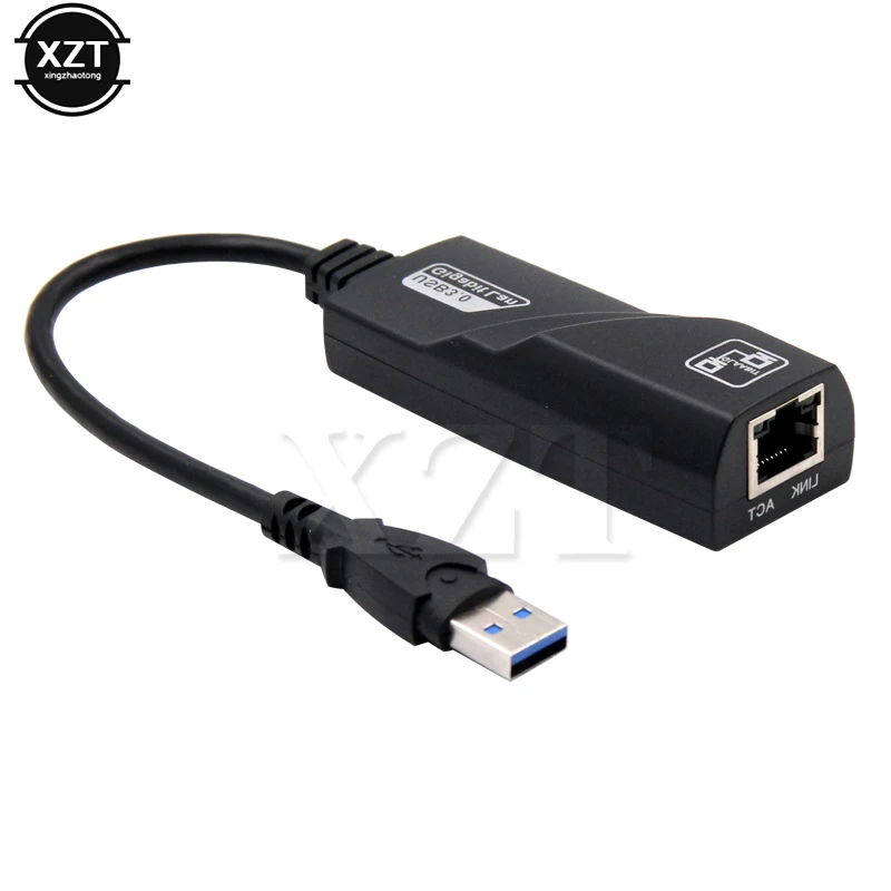 1 шт. USB 3 0 10/100/1000 Мбит/с гигабитный Ethernet разъем RJ45 Внешняя сетевая карта конвертер