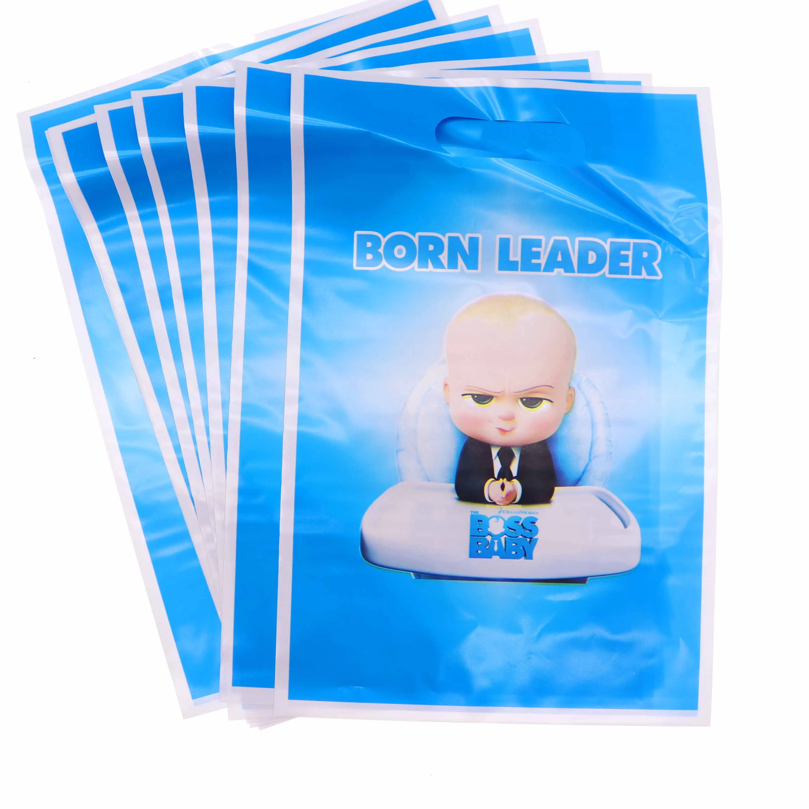 gift bag 20pcs Мульти мультфильм baby boss Рамадан Свадебные украшения пластины чашки baby shower День рождения поставки для детей - Цвет: gift bag 20pcs