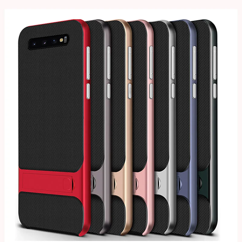 Для samsung Galaxy S10 S9 S8 Plus чехол противоударный ПК бампер силиконовый чехол для samsung Note 9 8 Note9 подставка Coque S9 Plus