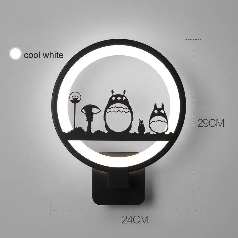 C cool white LED Wall Lamps wall mounted Modern Simple European Style Bedroom Bedside Reading Lamp Living Room Foyer Lighting AC90-260V - Цвет абажура: C cool white