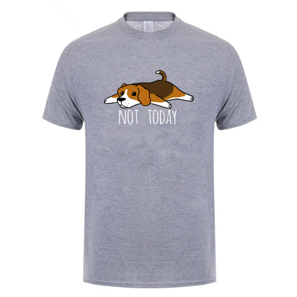 2019 летняя забавная футболка с надписью Not Today Beagle dog мужские топы короткими