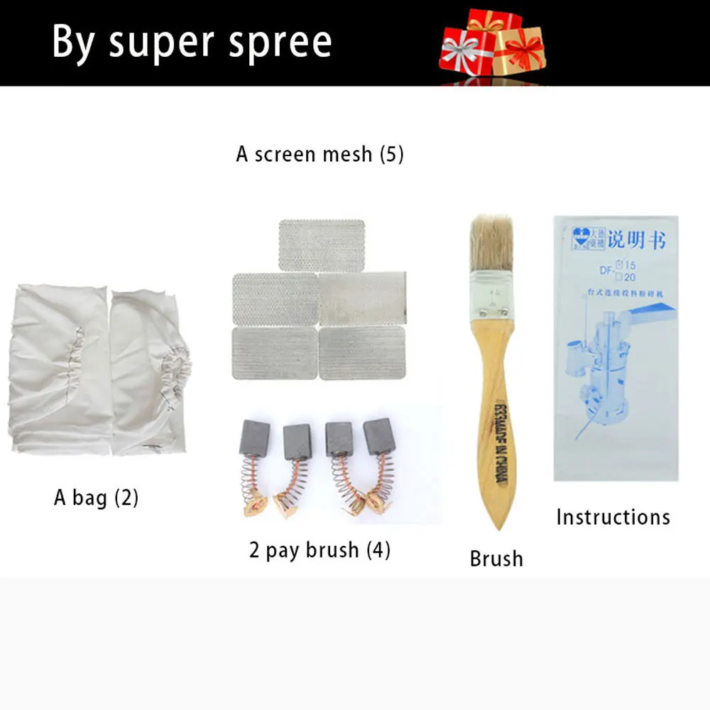 15 кг/ч Автоматическая настольная мельница для непрерывного подачи трав