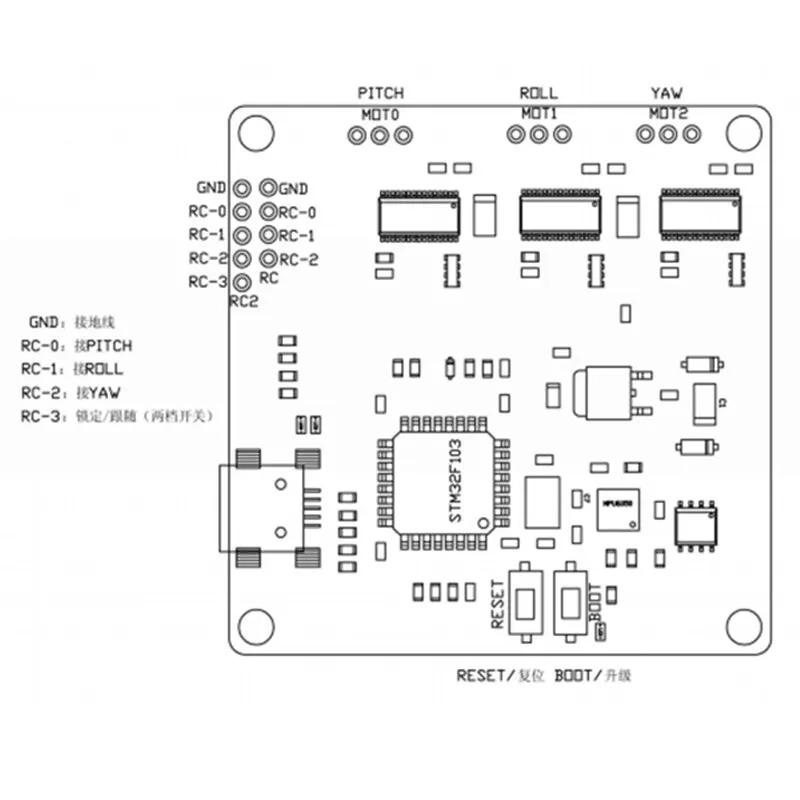 DJI Phantom FPV только 180g 3 оси CNC металлический бесщеточный карданный шарнир для GoPro 3 4 беспилотная камера д/у передача с контроллером