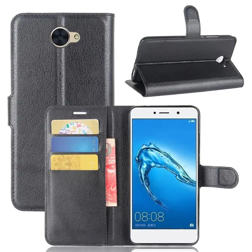 5 "Huawei Y7 чехол Роскошный кошелек для телефона из искусственной кожи Huawei Y 7 Чехол