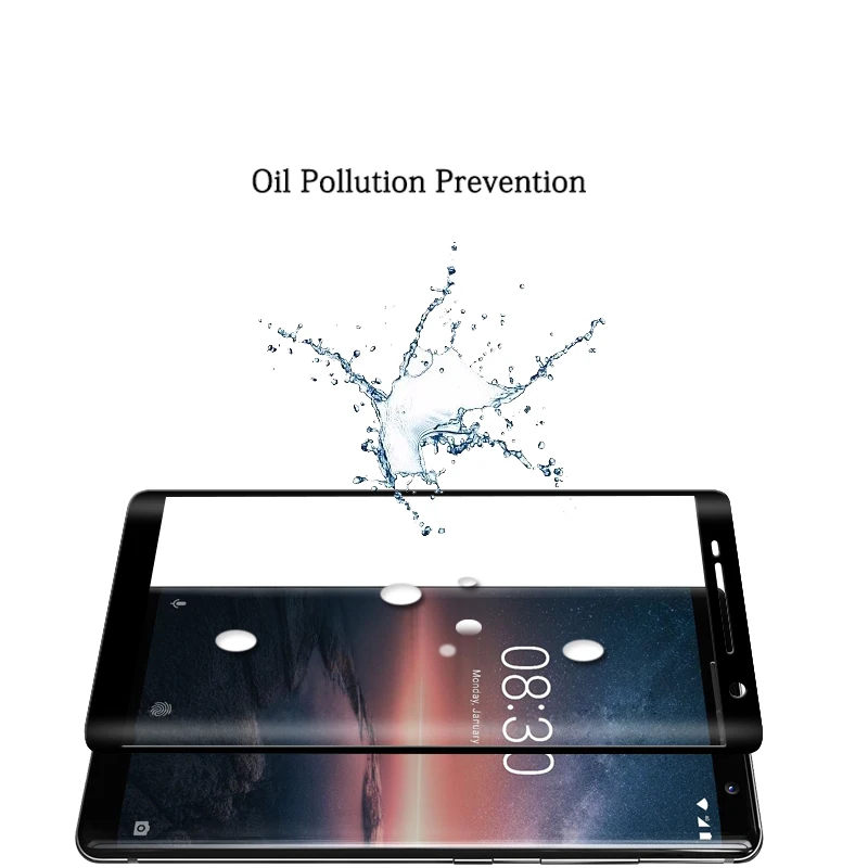 3D изогнутая край Полное покрытие стеклянная пленка для NOKIA 5 TA-1024 TA-1027 TA-1044 TA-1053