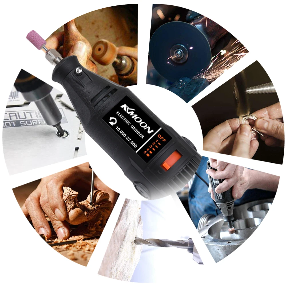 

KKMOON 180W Polishing Tools Mini Drill Rotary tool With Grinding Accessories Set Multifunction Mini Grinder Engraving Tool