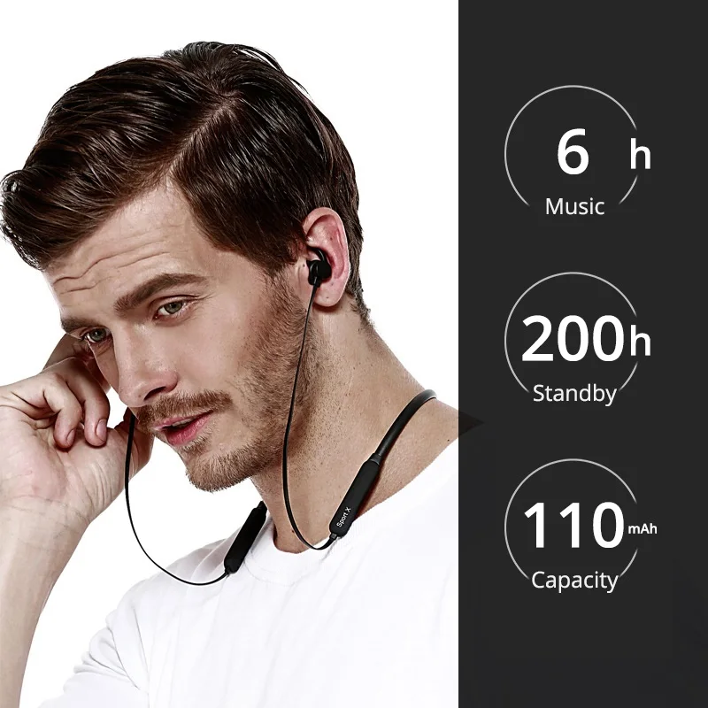 Наушники для камеры EARDECO, беспроводные наушники, стерео Bluetooth наушники, наушники в ухо, беспроводные наушники, гарнитура с микрофоном, шея