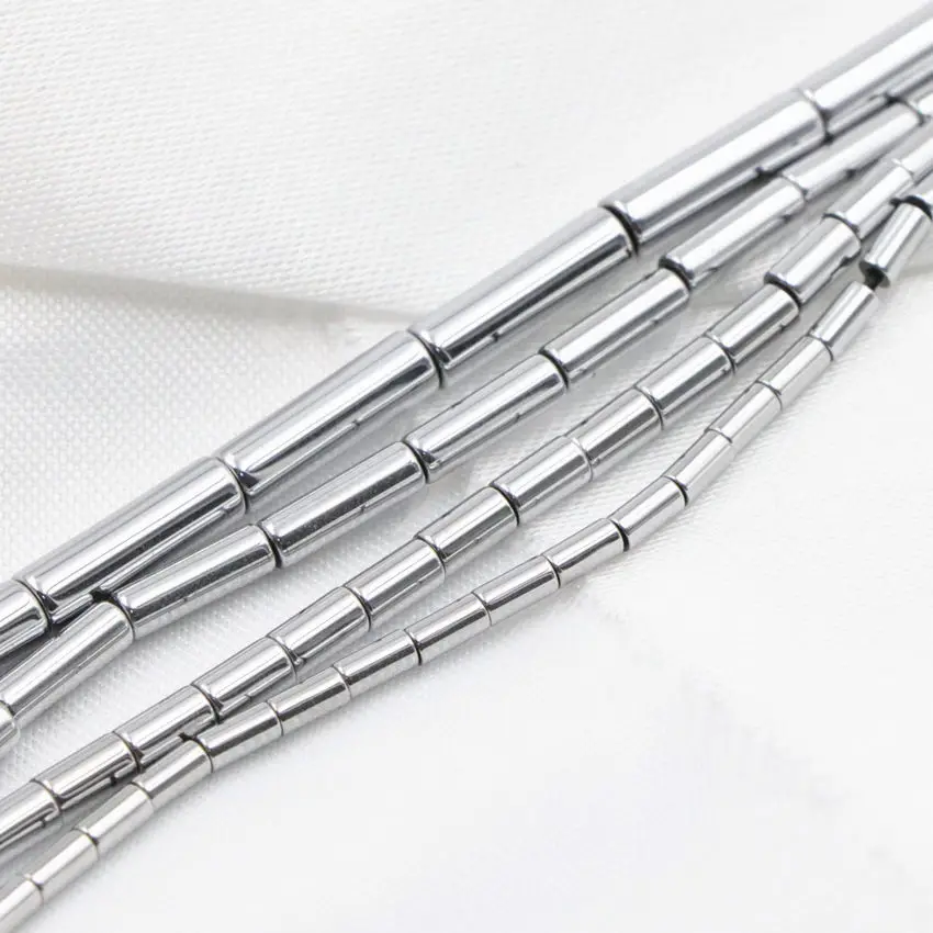 Подвески из натурального камня гематит серебряный цвет свободные бусины для