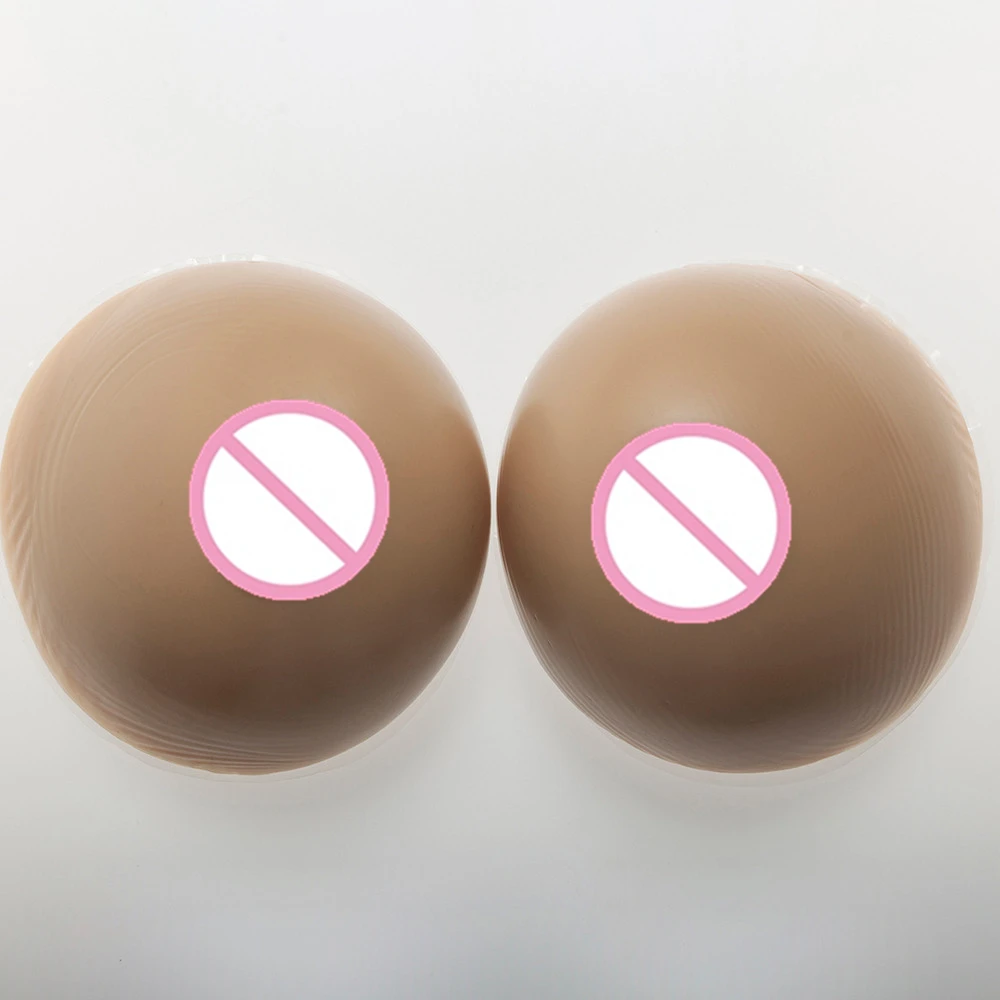 

1800g/Pair Women Body Breast Form Enhancer Crossdress Brown Boobs Silicone Drag Queen Crossdress Cosplay Shemale False Boobs