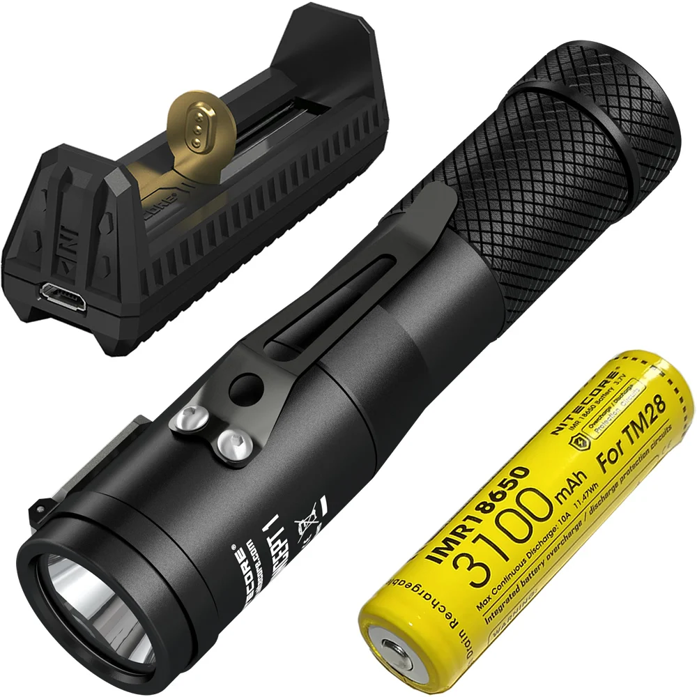 NITECORE Concept 1 180 0 люмен CREE XHP35 светодиодный C1 фонарик с IMR 3100 мАч 10A 18650 аккумуляторная