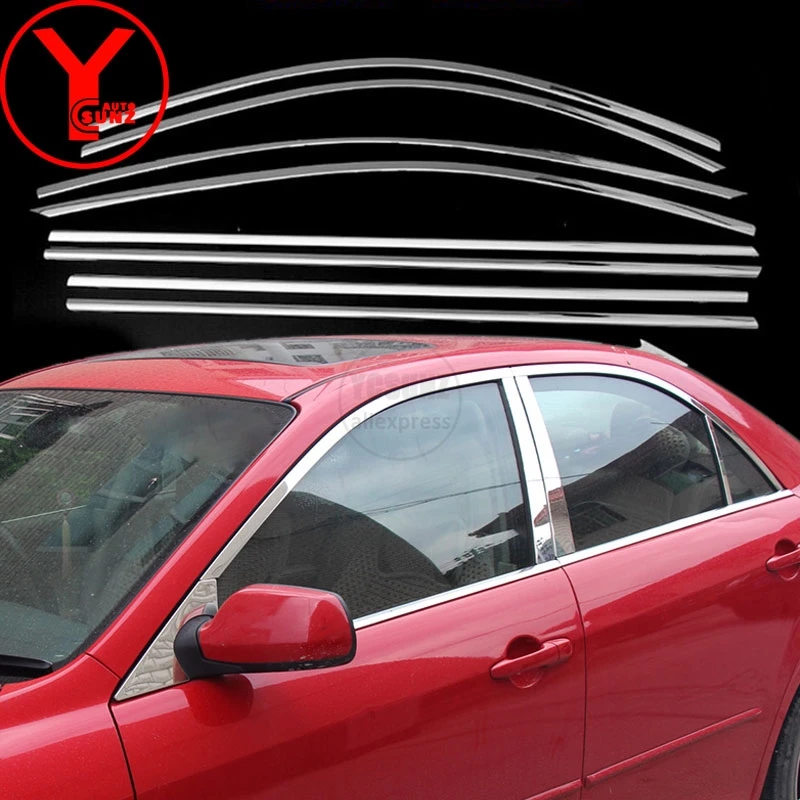 Полоса для отделки окна автомобиля из нержавеющей стали mazda6 MPS 2006 2007 Отделка