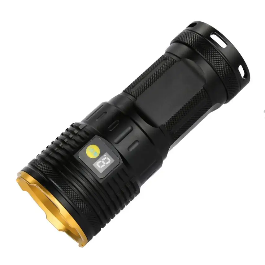 Supwildfire 50000LM 15 x XM-L T6 светодиодный цифровой дисплей для охоты Flashligt супер яркий свет