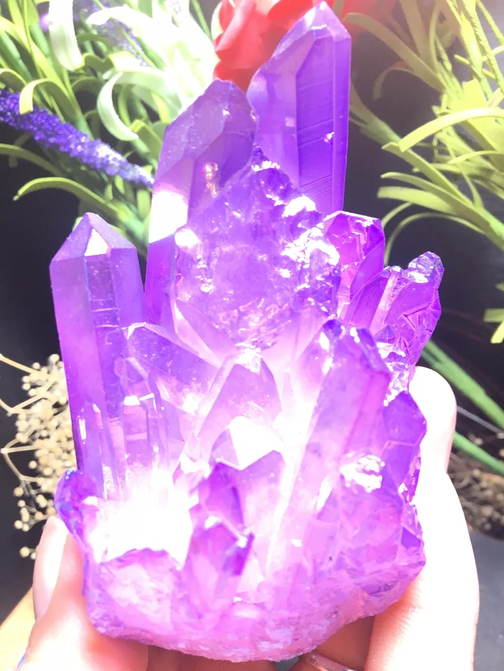 PRETTY Aura кварцевый кристалл висмута титана кремния скопления образцов | Дом и сад