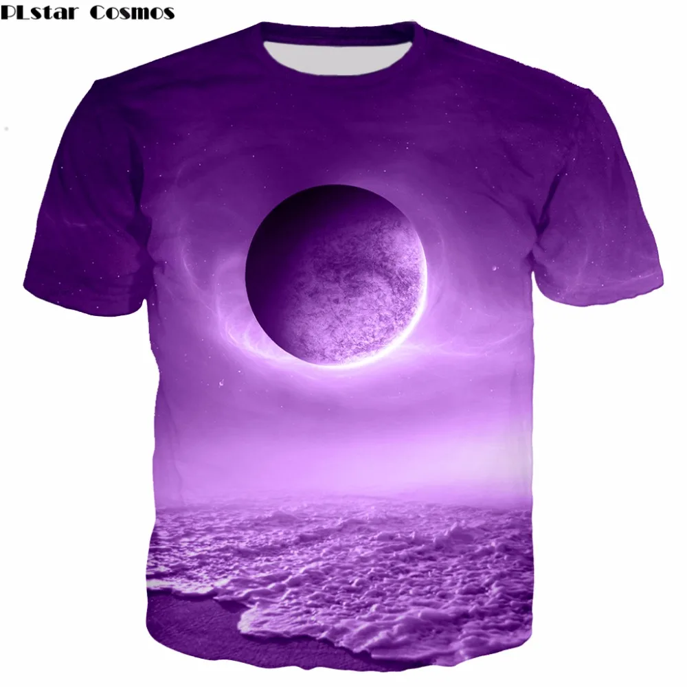 

PLstar Cosmos beautiful Landscape Funny Tee Shirt 3D Print T Shirt Plus size S-5Xl drop shipping