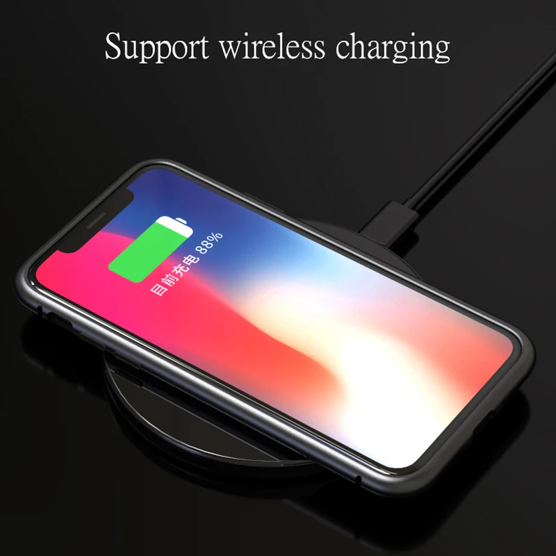Стеклянный Магнитный чехол для iPhone XR прозрачный роскошный полностью