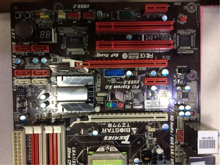 1155 Z77 материнская плата Б/у BIOSTAR TZ77B DDR3 SATA3 USB3.0(Альтернатива GA-Z77P-D3 Z77A-G43 SABERTOOTH Z77 P8Z77-V LX2