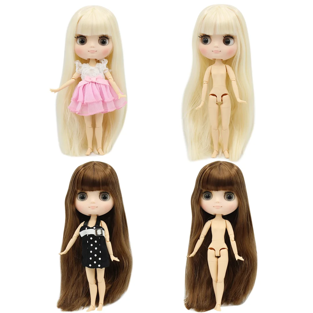 Обнаженная кукла Middie blyth 20 см матовое лицо с макияжем серые глаза несколько