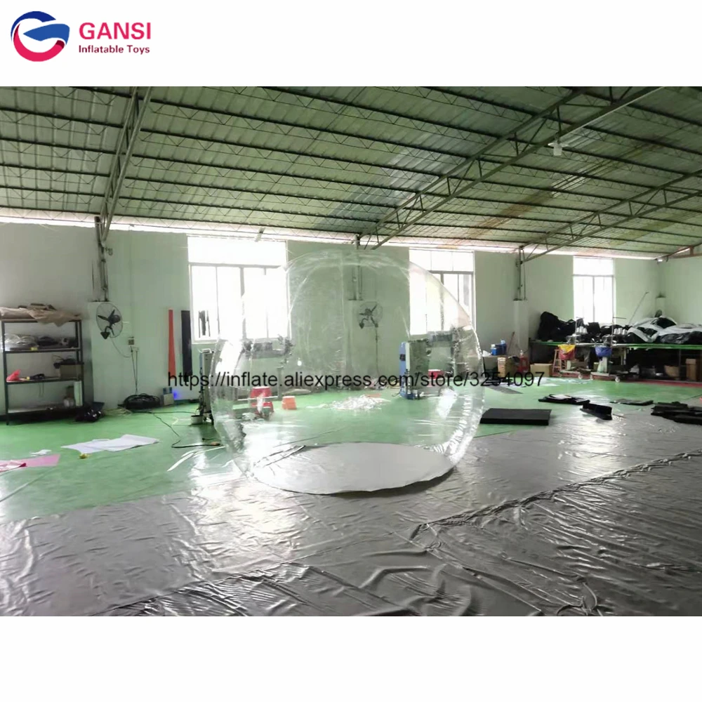 Водонепроницаемая надувная пузырьковая палатка прозрачная igloo диаметром 3 м для