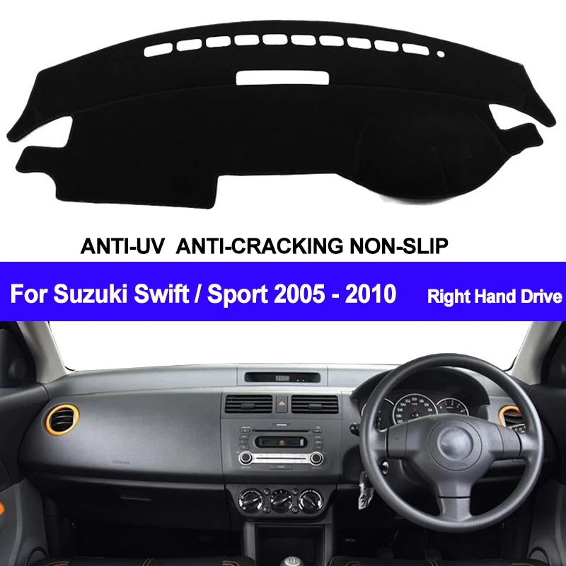 

Чехол для приборной панели автомобиля, коврик для приборной панели для Suzuki Swift Sport 2005 2006 2007 2008 2009, автомобильный солнцезащитный коврик, коври...
