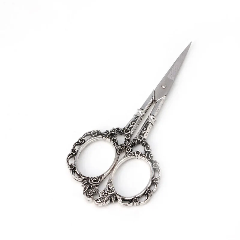 

1PC European Vintage Stainless Steel Floral Scissors Sewing Shears DIY Tools Nice Gifts