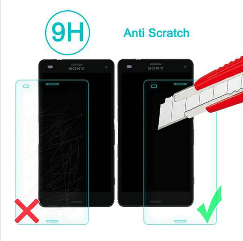 Защитное стекло закаленное 9H для Sony Xperia Z3/D6603/D6643/D6653/D6616/D6633|tempered glass panel|tempered