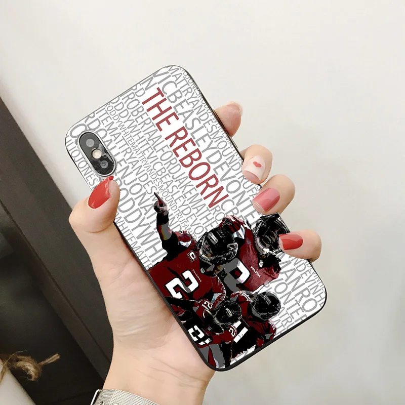 Yinuoda Atlanta Falcons чехол для телефона NFL Mohamed Sanu i сделай сам рисунок мягкий TPU X XR XS MAX 7 8