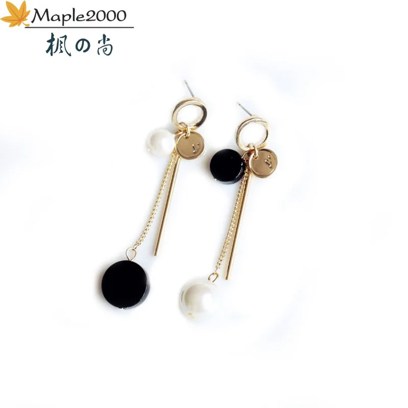 Серьги модные ювелирные изделия 2019 корейские жемчужные женские серьги длинные с