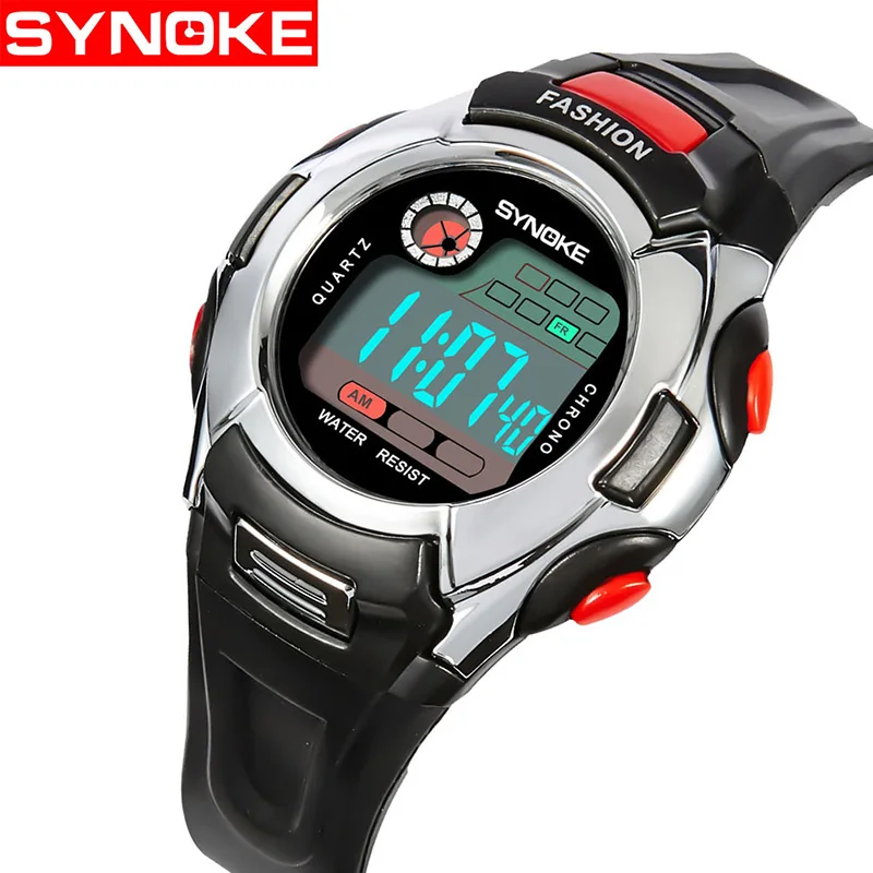Детские спортивные часы Montre Enfant детские для мальчиков и девочек светодиодные