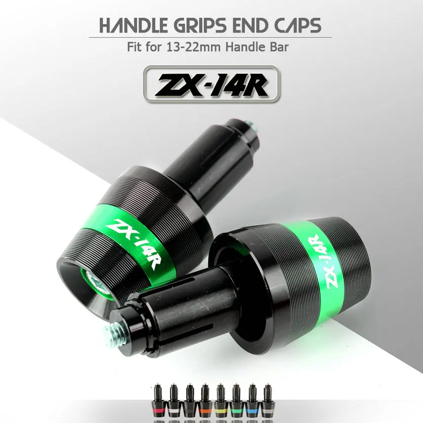 CNC алюминиевые ручки вес торцевой заглушки для Kawasaki ZZR ZX1400 S версия|Ручки