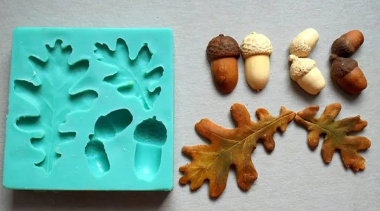 

Silicone Mould acorns cake decorating fondant mold cake decorating tools