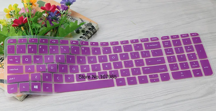 Purple 17 ''17,3'' силиконовая защитная накладка для клавиатуры Крышка для hp Pavilion 17 двумя способами; женские 17t ENVY 17z m7-n m7 17t-n 17-s серии - Цвет: Purple